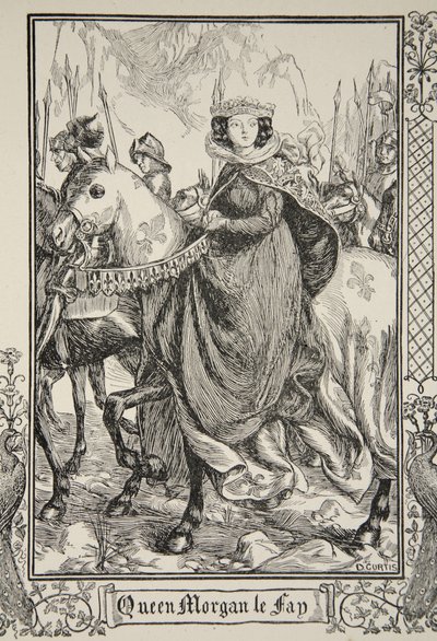 Queen Morgan le Fay, illustration from 